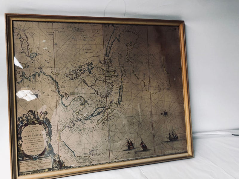 Framed Pieter Goos' Print - Sea Chart of Australia, Southeast Asia, China, In... Carousel 2