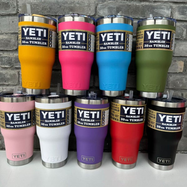 30oz YETI Thermos Cup Water Bottle Double Wall Rambler Stainless Coffee Mug Carousel 1