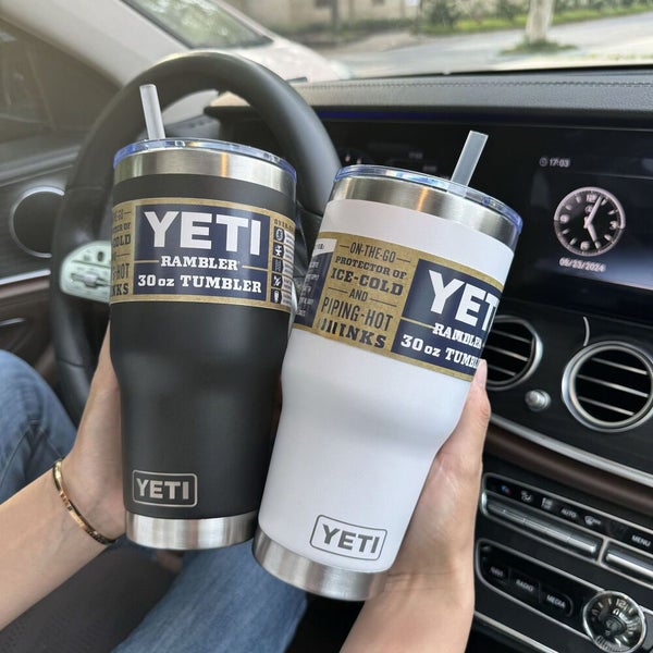 30oz YETI Thermos Cup Water Bottle Double Wall Rambler Stainless Coffee Mug Carousel 2