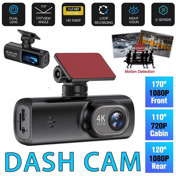 Dash Cam Front and Rear Hardwire Kit GPS WiFi 4K interconnection Mobile phone Carousel 1