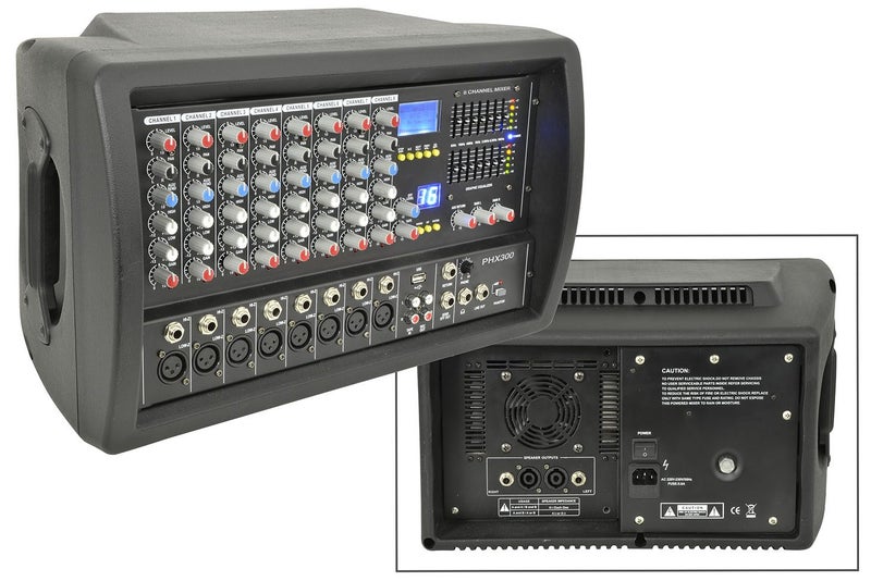PA Powered Mixer Head - 2x 150Watts RMS Carousel 1