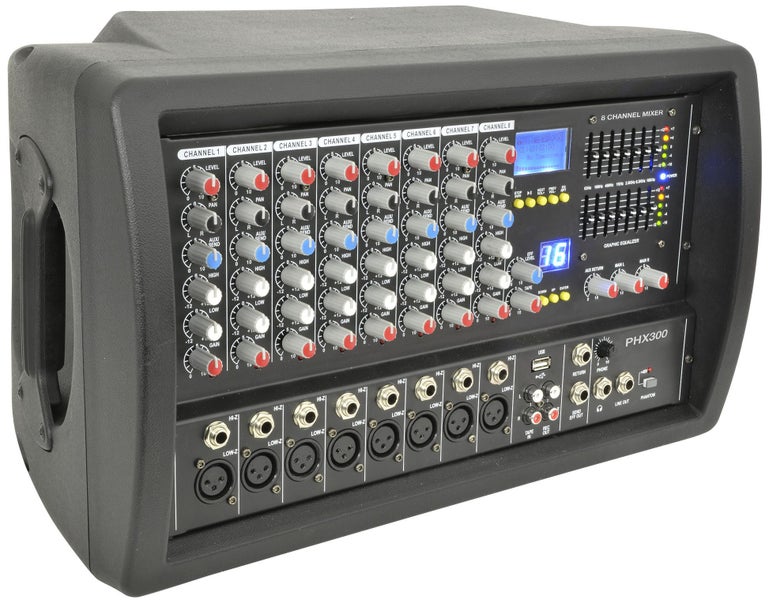 PA Powered Mixer Head - 2x 150Watts RMS Carousel 2