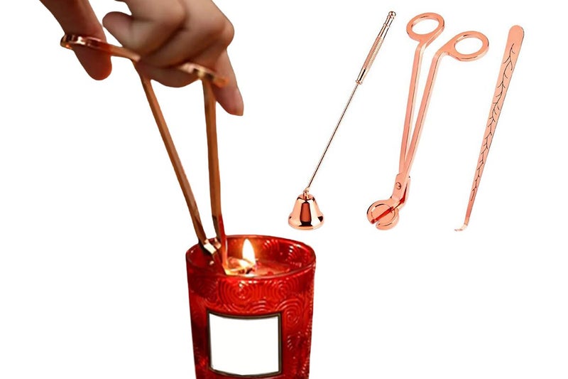 3 In 1 Candle Accessory Set Candle Wick Trimmer Cutter Candle Snuffer Extinguish Carousel 1
