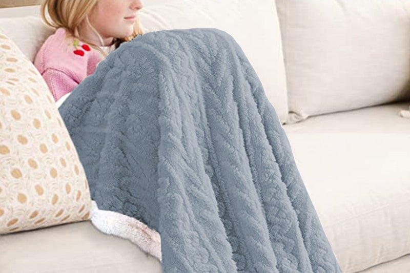Soft Faux Fur Throw Blanket for Couch Comfy Fleece Furry Reversible Thick Warm-G Carousel 2