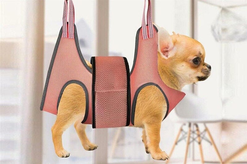 Small Pet Grooming Sling Hammock Dog Cat Restraint Bag For Bathing Trimming Nail Carousel 2