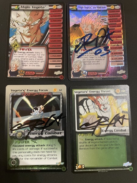 Signed Vegeta DBZ cards Carousel 1