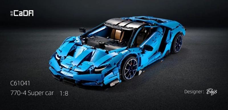 CaDA Block 1/8 Lamborghini Centenario Block Set 3842pcs (Lego Technic Style) NEW Carousel 1