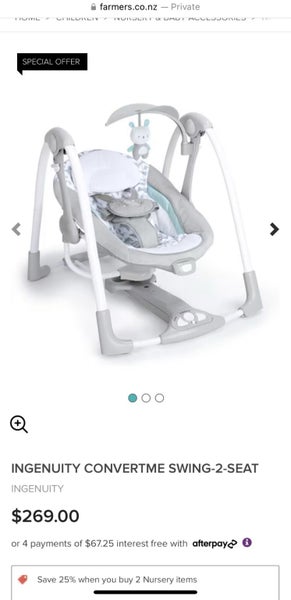 INGENUITY CONVERTME SWING-2-SEAT Carousel 2