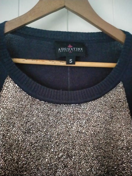 *AUGUSTINE Wool Blend Sparkly Jumper Sz S* Carousel 1