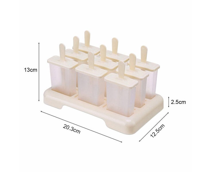 9 Cells Block Moulds Ice Cream Mold Icy Pole Jelly Pop Popsicle Maker Mould T Carousel 8