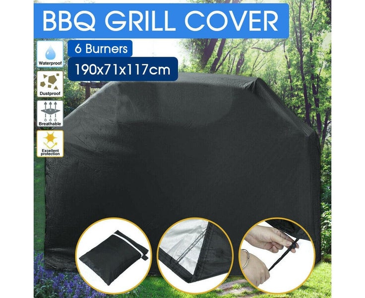 BBQ Cover 6 Burner Waterproof Outdoor Gas Charcoal Barbecue cover 190x71x117cm Carousel 2