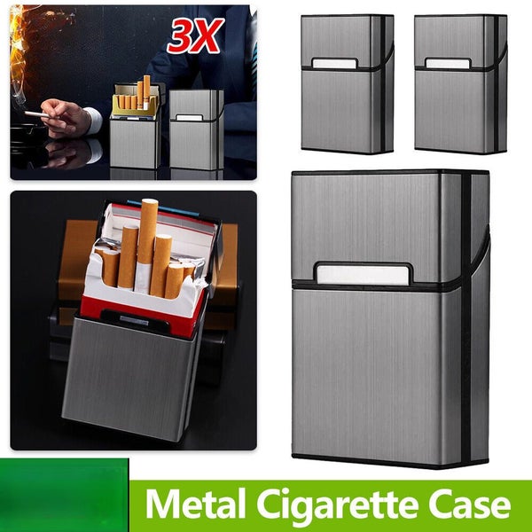 3PCS Metal Cigarette Case Aluminum Tobacco Holder Storage Container Pocket Box Carousel 1