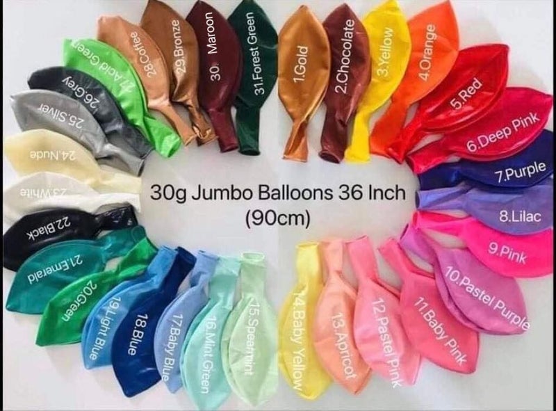 36inch Balloon - Helium Quality - Humongous Jumbo Balloons Carousel 1