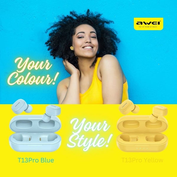 Upgrade Your Sound: Awei T13Pro Earbuds with Fast Charging & Long Last Battery Carousel 11