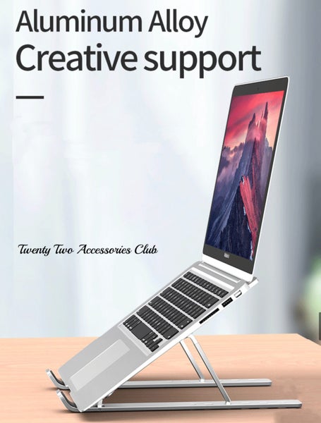 Alloy Laptop Stand - Adjustable Viewing & Keyboard Angle Carousel 2