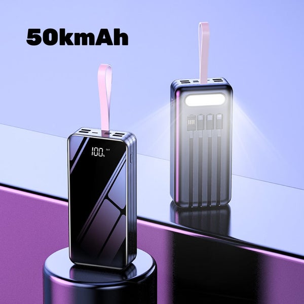 50kmAh/100KmAh Power bank - 66W Fast Charge - 4 USB Ports - Digital Readout Carousel 2