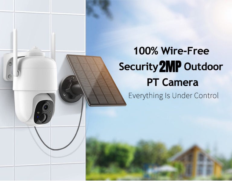 Wireless Wifi Solar Security Camera - Free App - Connect to ALL Phone Carousel 1