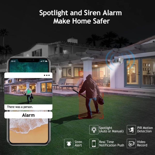 Wireless Wifi Solar Security Camera - Free App - Connect to ALL Phone Carousel 2