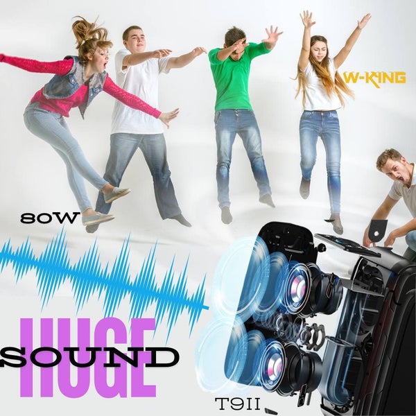 Party Box Series - Karaoke 80W Speaker With 2 Wireless Microphones62931719130626111