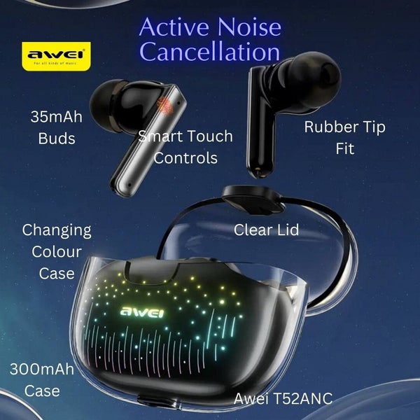 ANC/ENC Earbuds - Charging Case - Waterproof IPX6 - Active Noise Cancellation Carousel 2