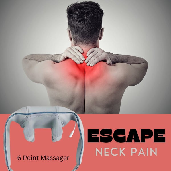 Neck Massager - Simulates Massage Therapist - 6-Point Action - Escape Neck Pain Carousel 1