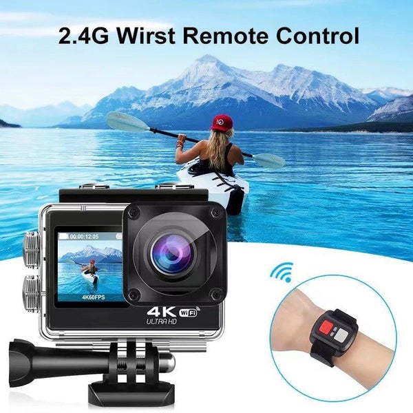 Action 4K Camera - Dual Screens - Remote - Wifi App - Zoom Lens63616977509378113