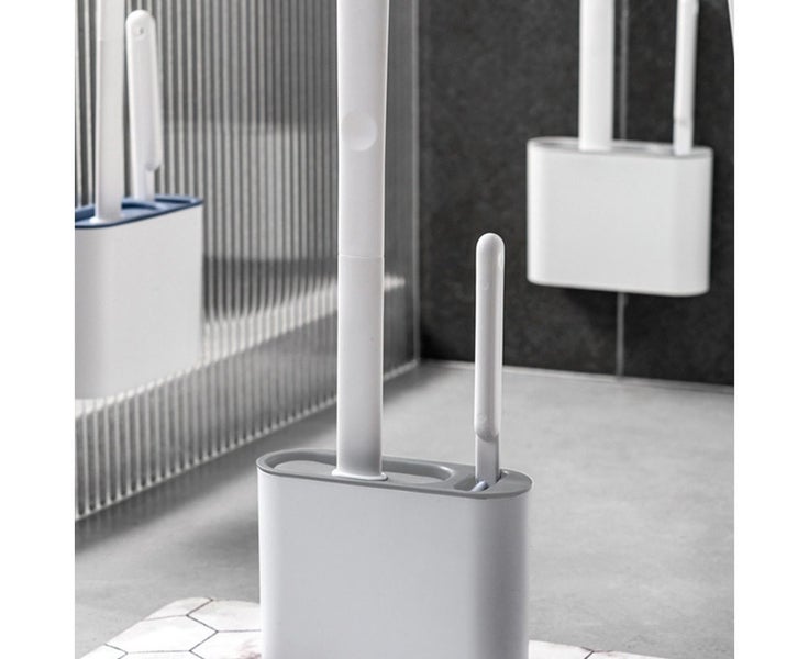 2 in1 Bathroom Toilet Brush Holder Cleaning Brush Set Carousel 2