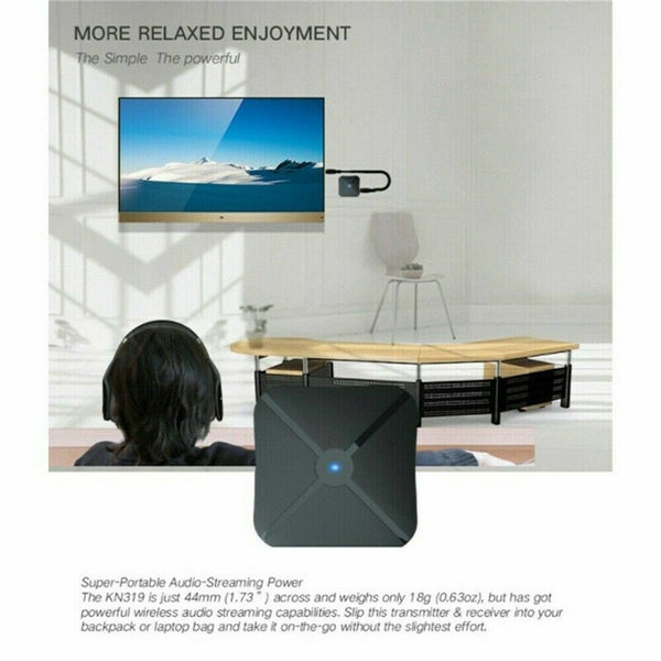 3pack 2in1 Bluetooth Transmitter Receiver Wireless Adapter TV Home Stereo A2D... Carousel 14