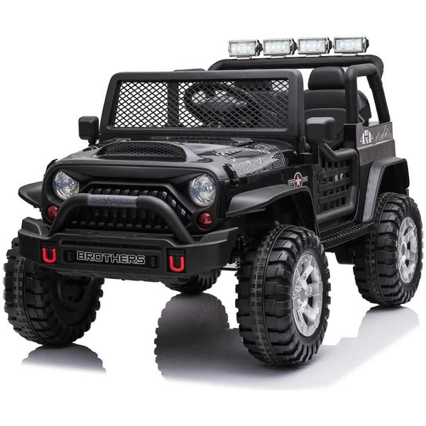 12 Jeep Inspired Ride On Car Kids Fairyland Adventure - Black Carousel 1