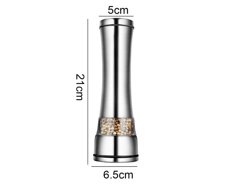Premium Stainless Steel Salt and Pepper Grinder Set - Pepper Mill and Salt Mi Carousel 2