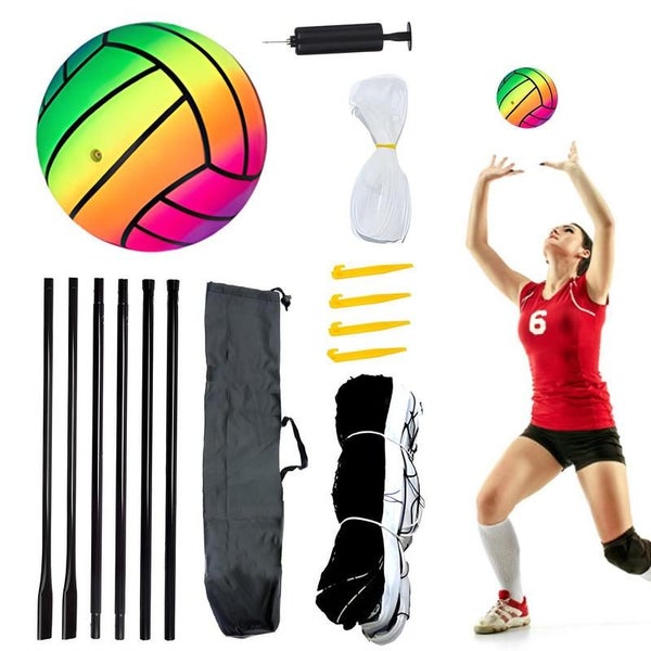 Outdoor Beach Volleyball Net With Pole Carousel 1