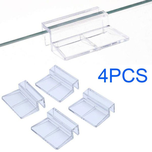 4pcs Plastic Aquarium Lid Holder Fish Tank Lid Cover Bracket Clip Clamp Support~ Carousel 1