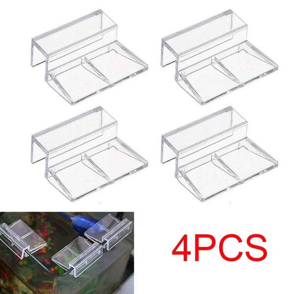 4pcs Plastic Aquarium Lid Holder Fish Tank Lid Cover Bracket Clip Clamp Support~ Carousel 2