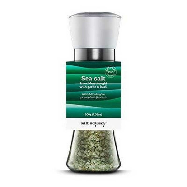 Salt Odyssey Sea Salt Mill w / Basil & Garlic 180g Carousel 1