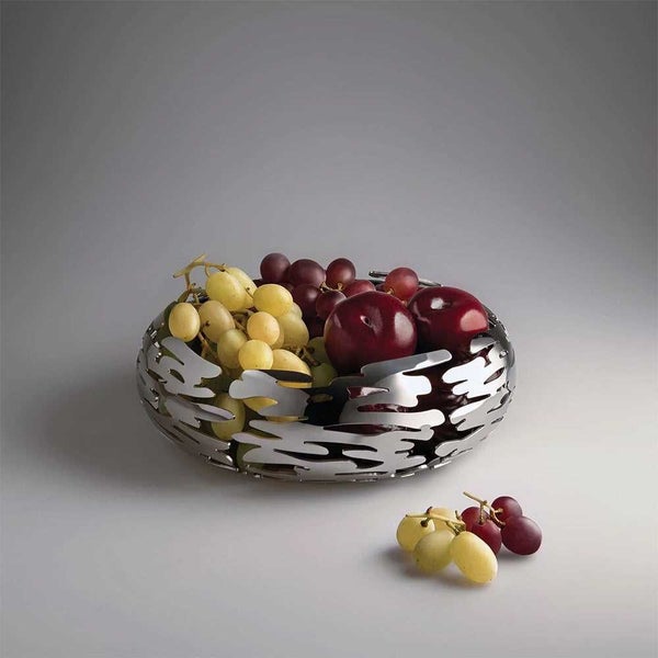 Alessi Barknest Basket Stainless Steel 21x7cm Carousel 2