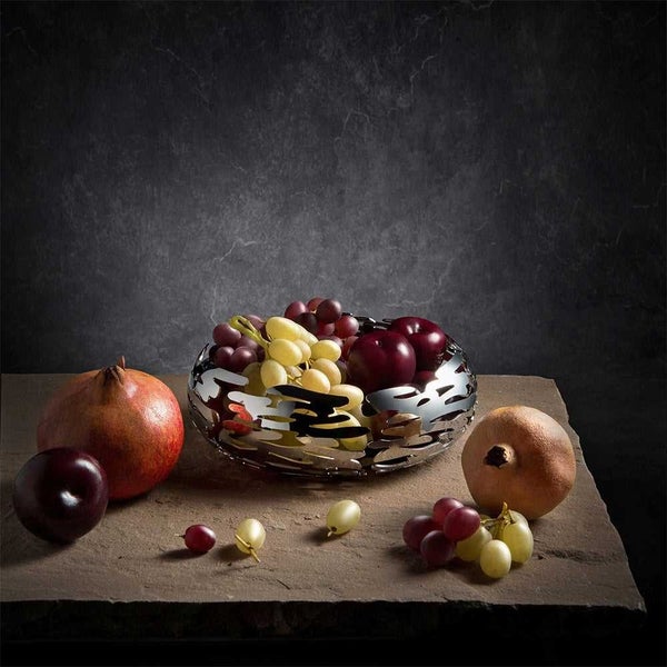 Alessi Barknest Basket Stainless Steel 21x7cm Carousel 3