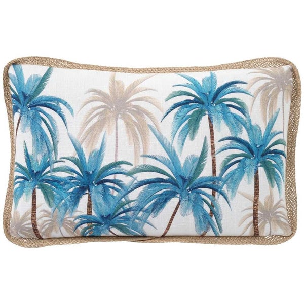 Paloma Palmy Blue Isle Cushion 30x50cm Carousel 1