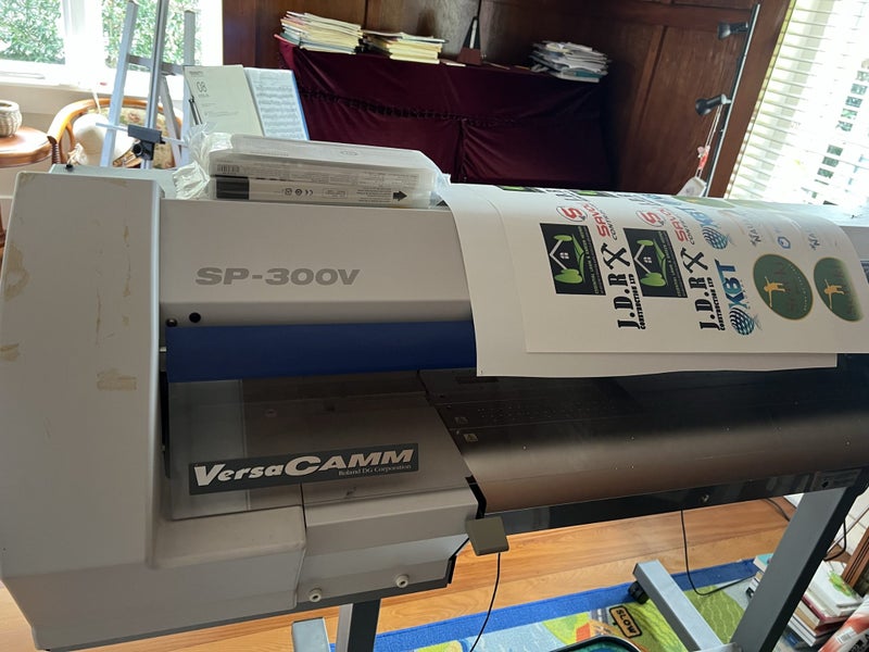Roland printer and cutter. Carousel 1