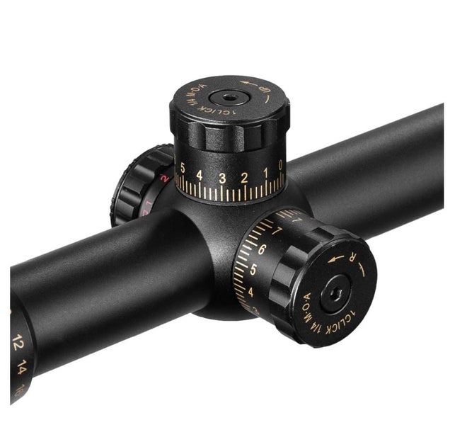 DIANA 6-24X44 Riflescope Tactical Rifle Scope Hunting 20mm Mount illuminated Carousel 12