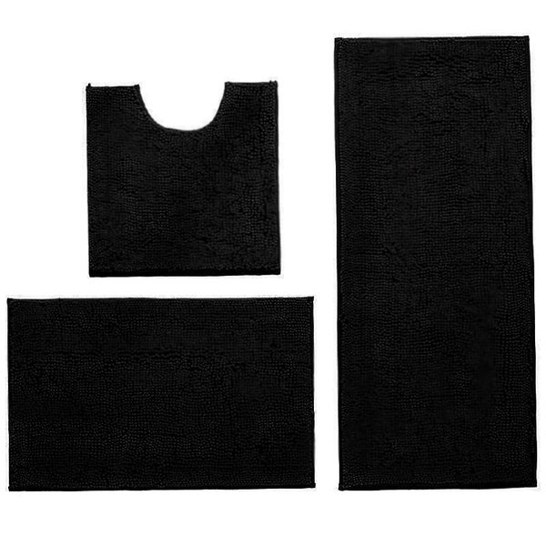 3pcs Bathroom Rug Sets Bath Toliet Mats Carousel 1