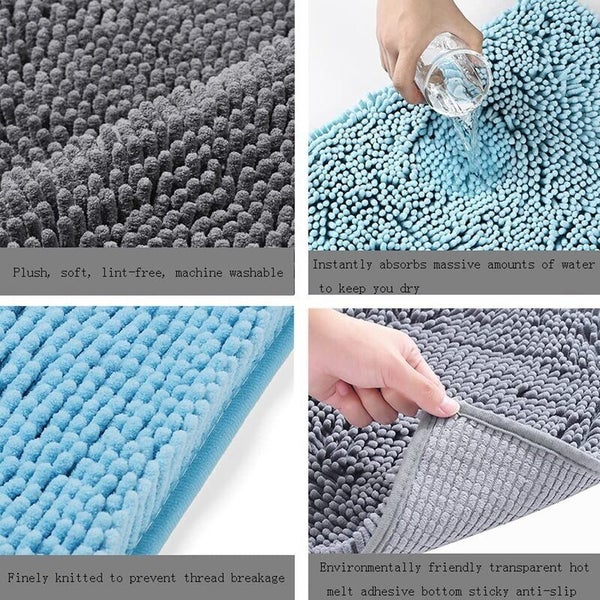 3pcs Bathroom Rug Sets Bath Toliet Mats Carousel 2