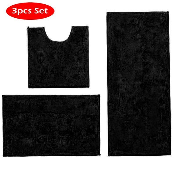 3pcs Bathroom Rug Sets Bath Toliet Mats Carousel 10