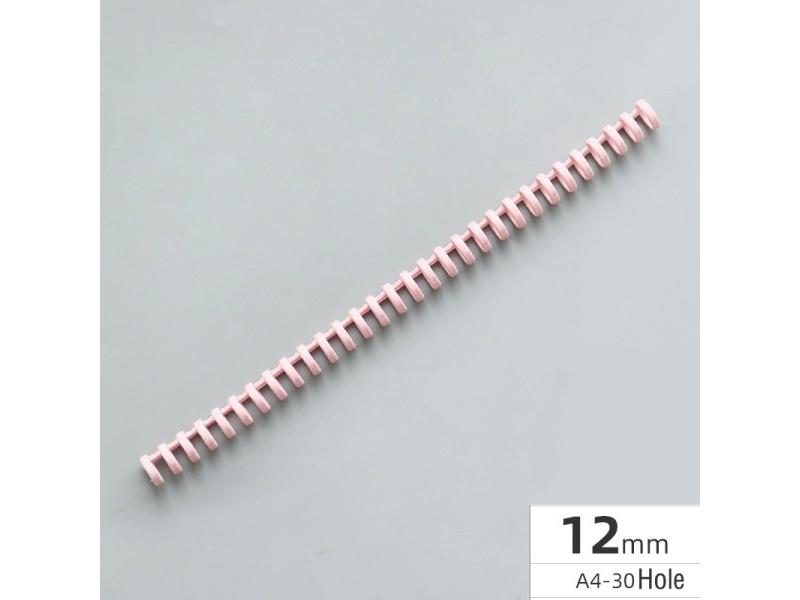 10Pcs 12mm 30 Hole Loose-leaf Plastic Binding Ring Spring Spiral Rings For Kid Carousel 1