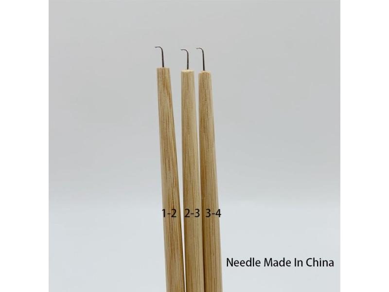 Professional Bronze Wig Ventilating Holder With 3 Pin Ventilating Needles For Carousel 1