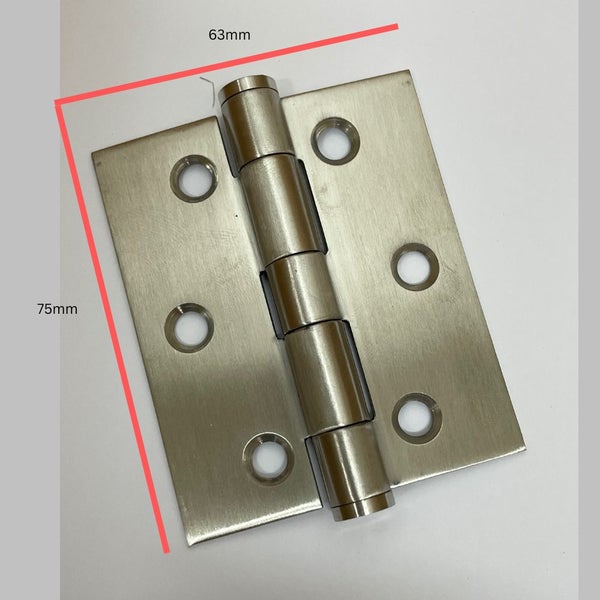 Hinge 75x63x2.0 FP Stainless 304 with screws. Carousel 1