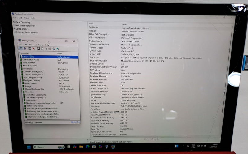 Microsoft Surface Pro 7, 128GB (1866) (Parts / Repair) Carousel 4