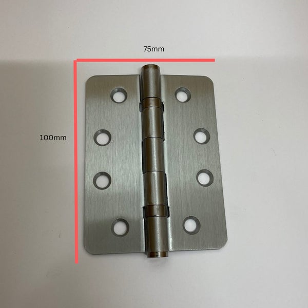 Hinge 100x75x2.5 FP SC Steel LP R1/4 2bb with screws. Carousel 1