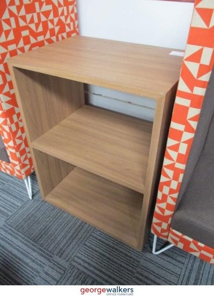 PR5731 - Coffee Woodgrain Storage Shelf Carousel 1