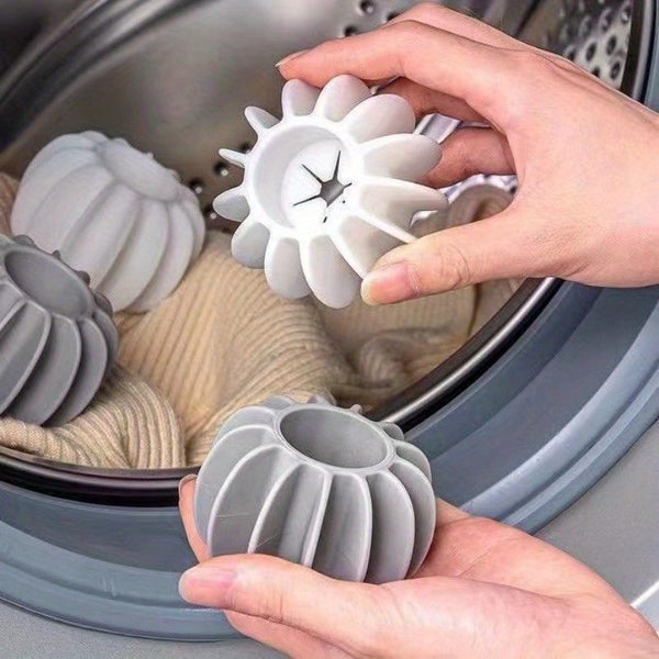 5pcs Anti-Tangle Laundry Ball Reusable Silicone Hair & Lint Catcher Carousel 2