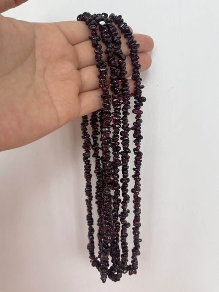 Unworn Vintage 2 Strand Long Garnet Nugget Necklace 87cm each - Pristine Carousel 1
